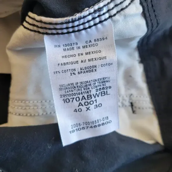 WRANGLER Jeans Mens 40x30 Black RELAXED FIT CARGO Pockets Five Star Premium - Picture 14 of 15